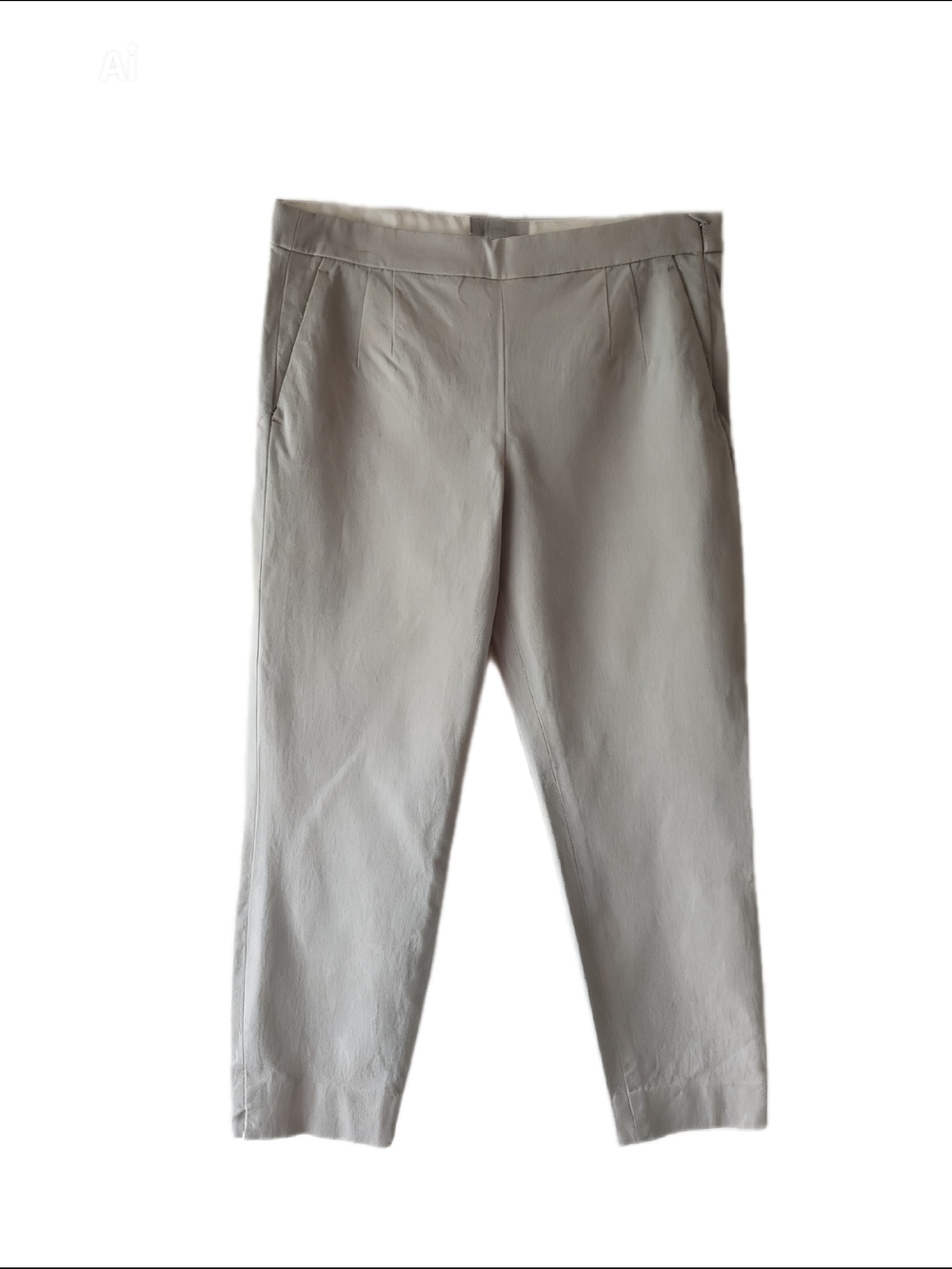 J. Crew Cream Tailored Cropped Dress Pants